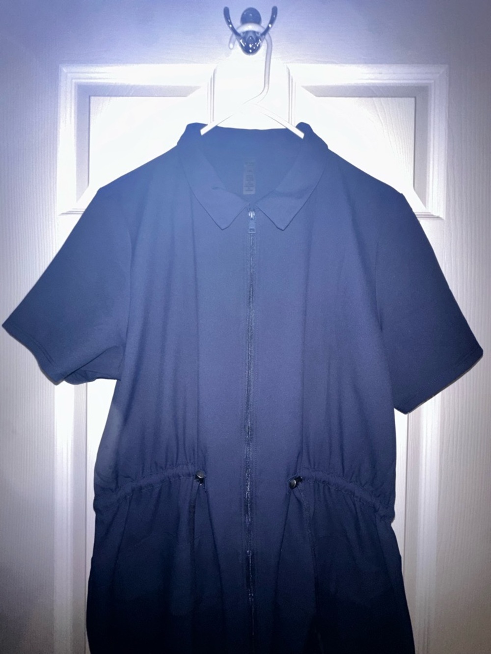 Beyond Yoga Navy Active Zip Dress - Picture 4 of 6